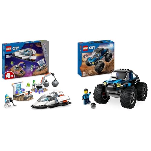 LEGO City Bergung eines Asteroiden im Weltall, Weltraum-Spielzeug & City Blauer Monstertruck, Offroad-Auto-Spielzeug, Fahrzeug-Set LEGO City Bergung eines Asteroiden im Weltall, Weltraum-Spielzeug & City Blauer Monstertruck, Offroad-Auto-Spielzeug, Fahrzeug-Set von LEGO