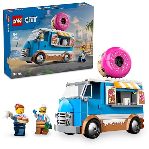 LEGO City Donut Truck - Spielzeug Foodtruck mit 2 Minifiguren Polizist - Bauspielzeug für Jungen und Mädchen ab 5 Jahren - Geschenkidee zum Geburtstag & für Feiertage 60452 LEGO City Donut Truck - Spielzeug Foodtruck mit 2 Minifiguren Polizist - Bauspielzeug für Jungen und Mädchen ab 5 Jahren - Geschenkidee zum Geburtstag & für Feiertage 60452 von LEGO