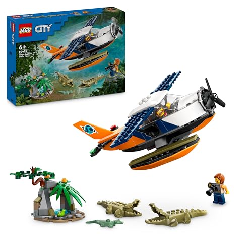 LEGO City Dschungelforscher-Wasserflugzeug, Spielzeug für Kinder, Dschungel-Spielzeug mit Minifiguren, Entdecker-Spielzeug für Mädchen und Jungen ab 6 Jahren 60425 LEGO City Dschungelforscher-Wasserflugzeug, Spielzeug für Kinder, Dschungel-Spielzeug mit Minifiguren, Entdecker-Spielzeug für Mädchen und Jungen ab 6 Jahren 60425 von LEGO