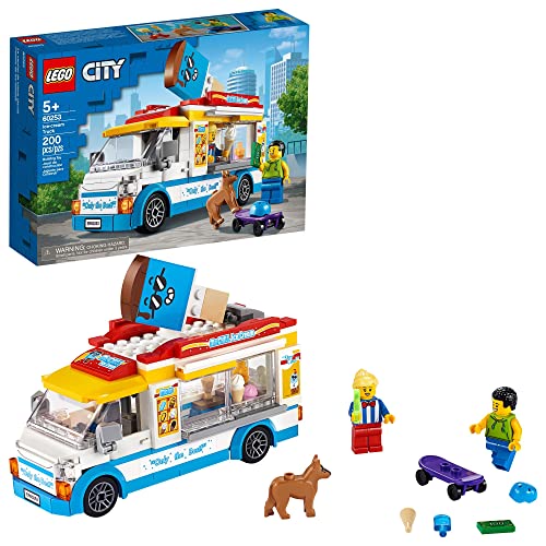 LEGO City Ice-Cream Truck 60253, Cool Building Set for Kids, New 2020 (200 Pieces) von LEGO City Great Vehicles