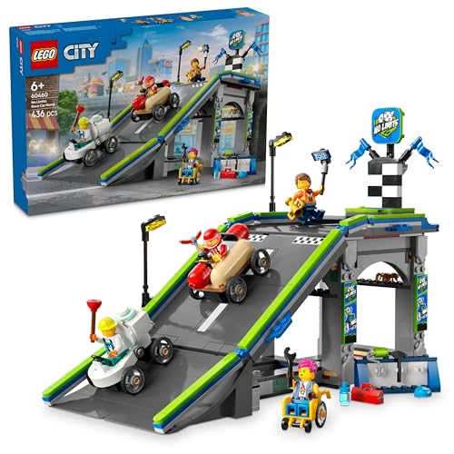 LEGO City Keine Limits: Seifenkistenrennen mit Rampe - Bauspielzeug für Jungen und Mädchen ab 6 Jahren - Set mit 2 Seifenkisten & 4 Rennfahrer Minifiguren - Geschenkidee für Kinder 60460 LEGO City Keine Limits: Seifenkistenrennen mit Rampe - Bauspielzeug für Jungen und Mädchen ab 6 Jahren - Set mit 2 Seifenkisten & 4 Rennfahrer Minifiguren - Geschenkidee für Kinder 60460 von LEGO