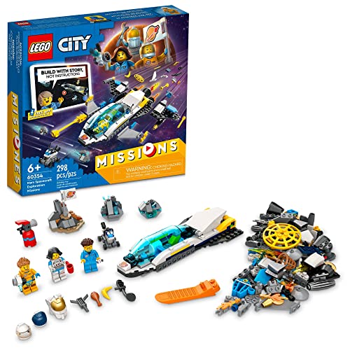 LEGO City Mars Spacecraft Exploration Missions 60354 Interaktives digitales Bauspielzeug, für Jungen, Mädchen und Jungen, ab 6 Jahren, 298-teilig von LEGO