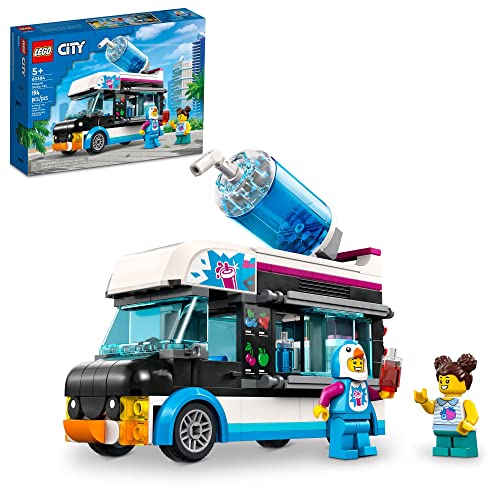 LEGO City Penguin Slushy Van 60384 - LKW Spielzeug für Kinder ab 5 Jahren - Fahrzeugbausatz mit Kostümfigur - Sommerserie - Geschenkidee für Jungen und Mädchen LEGO City Penguin Slushy Van 60384 - LKW Spielzeug für Kinder ab 5 Jahren - Fahrzeugbausatz mit Kostümfigur - Sommerserie - Geschenkidee für Jungen und Mädchen von LEGO