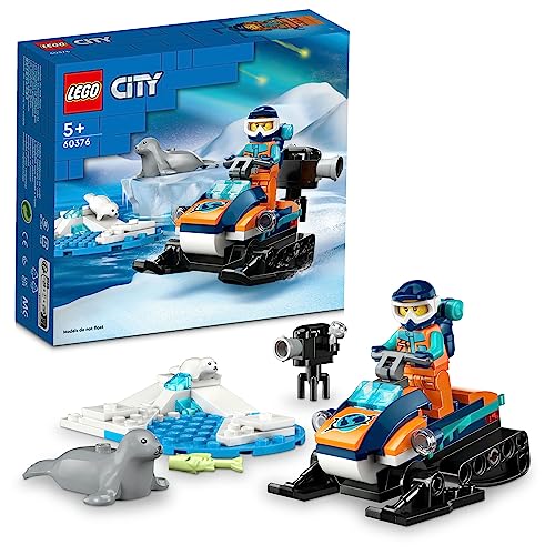 LEGO City Polkufe Motorschlitten 60376 Spielzeug Bauset (70 Stück) von LEGO