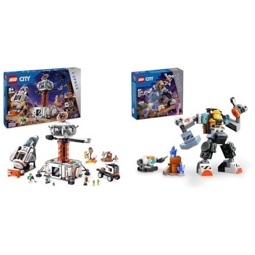 LEGO City Raumbasis mit Startrampe, Raumstation-Spielzeug mit Weltraum-Fahrzeug & City Weltraum-Mech, Roboter-Bausatz für Kinder ab 6 Jahren LEGO City Raumbasis mit Startrampe, Raumstation-Spielzeug mit Weltraum-Fahrzeug & City Weltraum-Mech, Roboter-Bausatz für Kinder ab 6 Jahren von LEGO