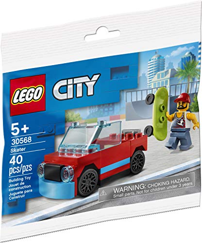LEGO City Skater 30568 Minifigure with Skateboard and Car von LEGO