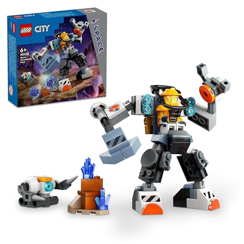 LEGO City Weltraum-Mech, Roboter-Bausatz für Kinder ab 6 Jahren, Set mit Actionfiguren-Spielzeug und Pilot-Figur, Geschenk für Jungs und Mädchen 60428 von LEGO