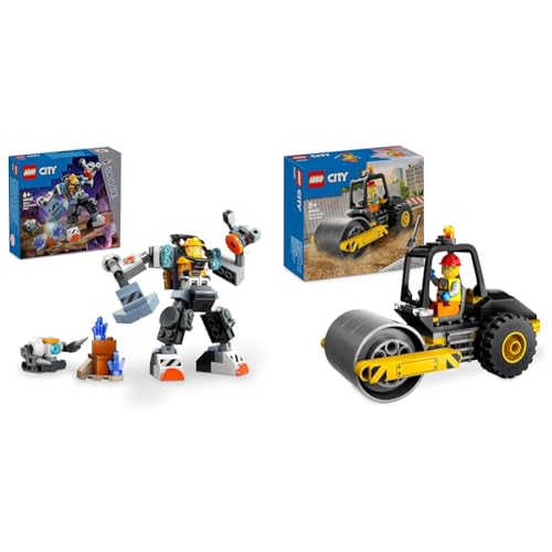 LEGO City Weltraum-Mech, Roboter-Bausatz & City Straßenwalze, Baustellenfahrzeug LEGO City Weltraum-Mech, Roboter-Bausatz & City Straßenwalze, Baustellenfahrzeug von LEGO