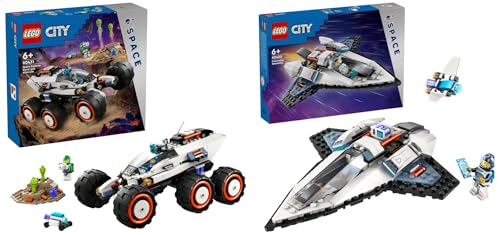 LEGO City Weltraum-Rover mit Außerirdischen & City Raumschiff, Weltraum-Spielzeug mit Space Shuttle für Kinder zum Bauen, Jungen und Mädchen ab 6 Jahren, Set mit Astronaut-Figur 60430 LEGO City Weltraum-Rover mit Außerirdischen & City Raumschiff, Weltraum-Spielzeug mit Space Shuttle für Kinder zum Bauen, Jungen und Mädchen ab 6 Jahren, Set mit Astronaut-Figur 60430 von LEGO