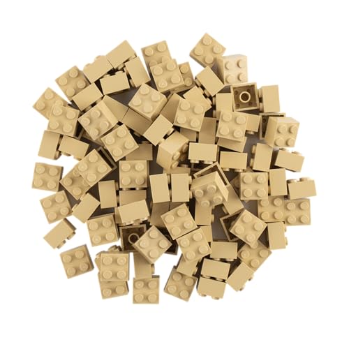 Lego® Classic 3001 2x2 Steine Beige - 100 Stück Bausteine - Ideale Ergänzung für kreative Lego® Projekte - Hochwertige Konstruktionssteine für Kinder und Erwachsene von LEGO