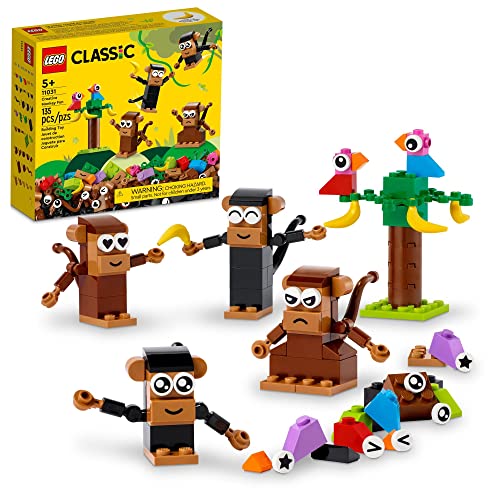 LEGO Classic Creative Monkey Fun 11031 Bauspielzeug-Set für Kinder, Jungen und Mädchen ab Jahren, tolles Geschenk für Enkelkinder LEGO Classic Creative Monkey Fun 11031 Bauspielzeug-Set für Kinder, Jungen und Mädchen ab Jahren, tolles Geschenk für Enkelkinder von LEGO