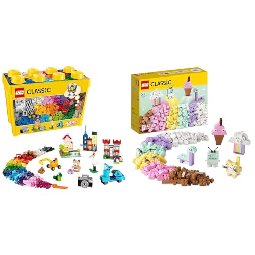 LEGO Classic Große Bausteine-Box, Konstruktionsspielzeug & Classic Pastell Kreativ-Bauset Bausteine-Box, Konstruktionsspielzeug von LEGO