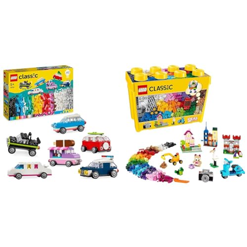 LEGO Classic Kreative Fahrzeuge, Bausteine-Set & Classic Große Bausteine-Box, Konstruktionsspielzeug LEGO Classic Kreative Fahrzeuge, Bausteine-Set & Classic Große Bausteine-Box, Konstruktionsspielzeug von LEGO