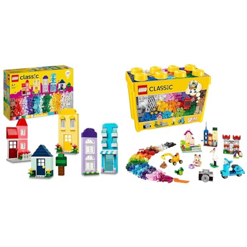 LEGO Classic Kreative Häuser, Bausteine-Set für Kinder, Konstruktionsspielzeug & Classic Große Bausteine-Box, Konstruktionsspielzeug LEGO Classic Kreative Häuser, Bausteine-Set für Kinder, Konstruktionsspielzeug & Classic Große Bausteine-Box, Konstruktionsspielzeug von LEGO