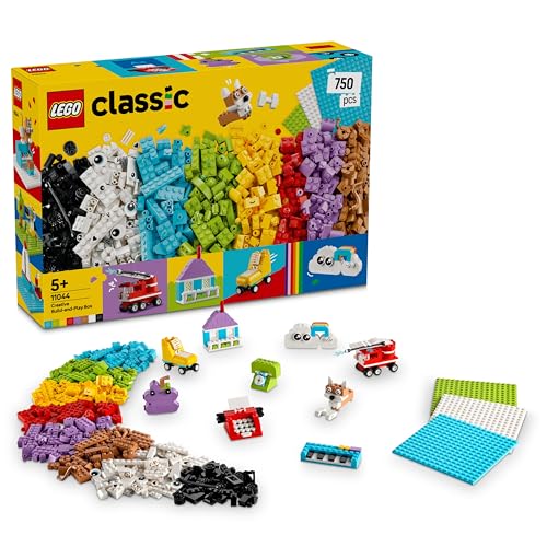 LEGO Classic Kreativset zum Bauen und Spielen - Set mit bunten Bausteinen - Baue EIN Haus, Hund, Löschauto, Klaviertastatur und Regenbogen - Bastelset für Jungen & Mädchen ab 5 Jahren LEGO Classic Kreativset zum Bauen und Spielen - Set mit bunten Bausteinen - Baue EIN Haus, Hund, Löschauto, Klaviertastatur und Regenbogen - Bastelset für Jungen & Mädchen ab 5 Jahren von LEGO