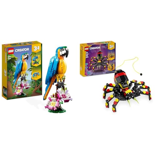 LEGO Creator 3 in 1 Exotischer Papagei zu Frosch zu Fisch + 3in1 Wildtiere: Überraschende Spinne - verwandelt sich in eine Skorpionfigur oder eine Schlange 31136 + 31139 LEGO Creator 3 in 1 Exotischer Papagei zu Frosch zu Fisch + 3in1 Wildtiere: Überraschende Spinne - verwandelt sich in eine Skorpionfigur oder eine Schlange 31136 + 31139 von LEGO