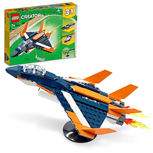 LEGO Creator 3in1 Supersonic-Jet 31126 Building Kit; Build a Jet Plane and Rebuild It into a Helicopter or a Speed Boat Toy; A Creative Gift for Passionate Fans Aged 7+ (215 Pieces) LEGO Creator 3in1 Supersonic-Jet 31126 Building Kit; Build a Jet Plane and Rebuild It into a Helicopter or a Speed Boat Toy; A Creative Gift for Passionate Fans Aged 7+ (215 Pieces) von LEGO