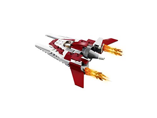 Lego 31086 Creator Flugzeug der Zukunft, Raumschiff der Zukunft oder Roboter der Zukunft, 3-in-1 Bauset, Science-Fiction-Abenteuer, Fahrzeugspielzeuge für Kinder ab 7 Jahren von LEGO Creator