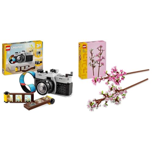 LEGO Creator 3in1 Retro Kamera Spielzeug mit 3 Modellen für Mädchen und Jungen & Creator Kirschblüten LEGO Creator 3in1 Retro Kamera Spielzeug mit 3 Modellen für Mädchen und Jungen & Creator Kirschblüten von LEGO
