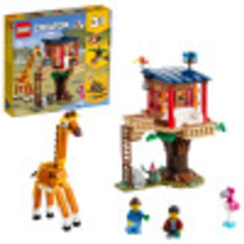 LEGO Creator 3in1 Safari Wildlife Tree House 31116 Building Kit Featuring a House Toy, Biplane Toy and Catamaran Toy; Best Building Sets for Kids Who Love Imaginative Play, New 2021 (397 Pieces) von LEGO