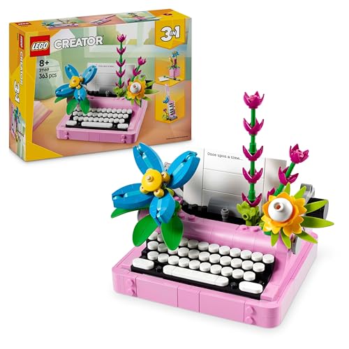 LEGO Creator 3in1 Schreibmaschine mit Blumen - Spielzeug umbaubar in EIN Keytar Modell oder einen Blumentopf mit Notizblock & Stift - Bauset - Geschenk für Mädchen und Jungen ab 8 Jahren 31169 LEGO Creator 3in1 Schreibmaschine mit Blumen - Spielzeug umbaubar in EIN Keytar Modell oder einen Blumentopf mit Notizblock & Stift - Bauset - Geschenk für Mädchen und Jungen ab 8 Jahren 31169 von LEGO