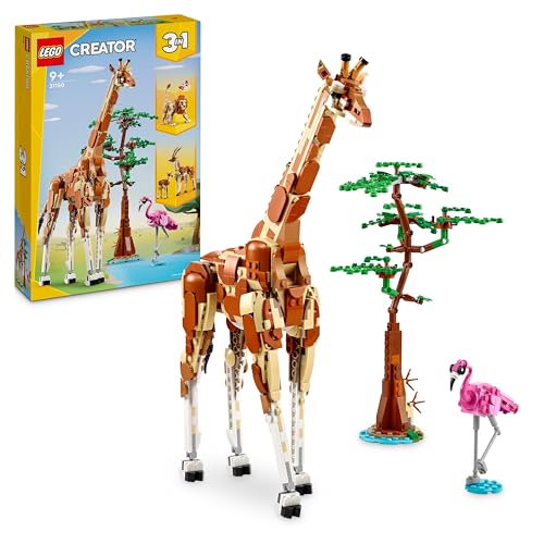 LEGO Creator 3in1 Tiersafari, Kreativ-Set mit Tierfiguren, 3 Baumöglichkeiten: Spielzeug-Giraffe, Gazellen und Löwe, Spielzeug-Tiere für Mädchen und Jungen, Natur-Geschenk für Kinder ab 9 Jahren 31150 LEGO Creator 3in1 Tiersafari, Kreativ-Set mit Tierfiguren, 3 Baumöglichkeiten: Spielzeug-Giraffe, Gazellen und Löwe, Spielzeug-Tiere für Mädchen und Jungen, Natur-Geschenk für Kinder ab 9 Jahren 31150 von LEGO