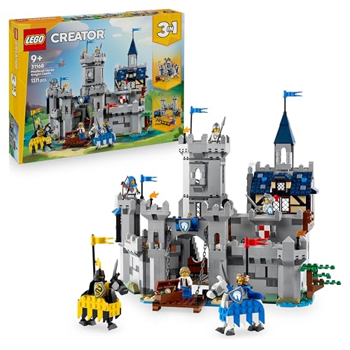 LEGO Creator Ritterburg im Mittelalter - 3-in-1-Bauset - Spielzeug Ritterburg - Umwandelbar in Ritterturnier-Szene oder Stadt - 6 Minifiguren - Geschenk für Jungen und Mädchen ab 9 Jahren 31168 LEGO Creator Ritterburg im Mittelalter - 3-in-1-Bauset - Spielzeug Ritterburg - Umwandelbar in Ritterturnier-Szene oder Stadt - 6 Minifiguren - Geschenk für Jungen und Mädchen ab 9 Jahren 31168 von LEGO