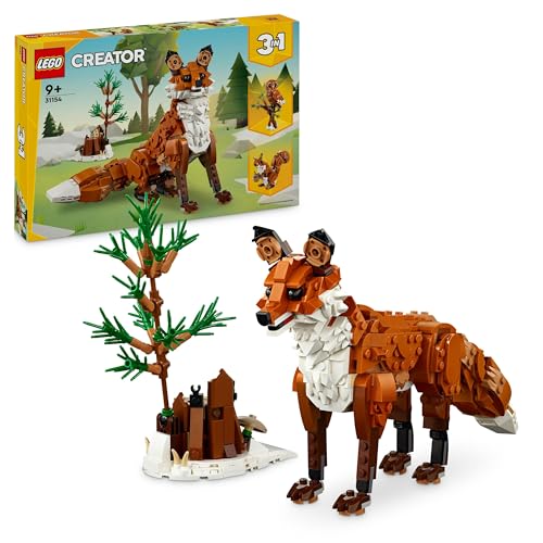 LEGO Creator Waldtiere: Rotfuchs, Tiere-Set mit Fuchs, Eule und Eichhörnchen Spielzeug, Tierfiguren des Waldes zum Spielen und Ausstellen, kreatives Geschenk für Jungs und Mädchen ab 9 Jahren 31154 LEGO Creator Waldtiere: Rotfuchs, Tiere-Set mit Fuchs, Eule und Eichhörnchen Spielzeug, Tierfiguren des Waldes zum Spielen und Ausstellen, kreatives Geschenk für Jungs und Mädchen ab 9 Jahren 31154 von LEGO