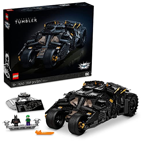 LEGO DC Batman Batmobile Tumbler, Modellauto zum Bauen, großes Set für Erwachsene mit Batman und Joker-Figuren, Sammlermodell zum Ausstellen als cooles Deko-Stück 76240 LEGO DC Batman Batmobile Tumbler, Modellauto zum Bauen, großes Set für Erwachsene mit Batman und Joker-Figuren, Sammlermodell zum Ausstellen als cooles Deko-Stück 76240 von LEGO