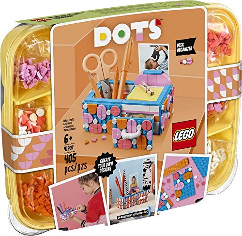 LEGO DOTS Desk Organizer 41907 DIY Craft Decorations Kit for Kids who Like Designing and Redesigning Their Own Room Decor Items to Use, Makes a Fun and Inspirational Gift, New 2020 (405 Pieces) von LEGO