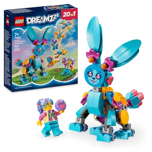 LEGO DREAMZzz Bunchus kreative Tierabenteuer, Spielzeughase für Kinder, 20-in-1 Fantasy-Spielset mit der Minifigur Izzie, Geschenk für Mädchen und Jungen ab 7 Jahren 71488 LEGO DREAMZzz Bunchus kreative Tierabenteuer, Spielzeughase für Kinder, 20-in-1 Fantasy-Spielset mit der Minifigur Izzie, Geschenk für Mädchen und Jungen ab 7 Jahren 71488 von LEGO