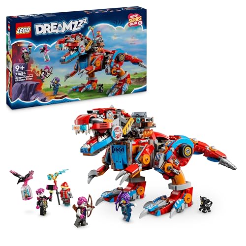 LEGO DREAMZzz 2-in-1 Coopers Dino-Mech C-Rex, Spielzeug-Pterodaktylus, T.Rex-Actionfigur für Jungen und Mädchen, kreatives Spielzeug, Abenteuer-Set, Geschenk für Kinder ab 9 Jahren 71484 LEGO DREAMZzz 2-in-1 Coopers Dino-Mech C-Rex, Spielzeug-Pterodaktylus, T.Rex-Actionfigur für Jungen und Mädchen, kreatives Spielzeug, Abenteuer-Set, Geschenk für Kinder ab 9 Jahren 71484 von LEGO