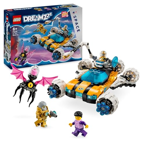 LEGO DREAMZzz Der Weltraumbuggy von Mr. Oz, Set mit Spielzeug-Auto oder Space Shuttle, inklusive Minifiguren Mr. Oz, Albert und Jayden, Weltraum-Geschenk für Jungen und Mädchen ab 8 Jahren 71475 von LEGO