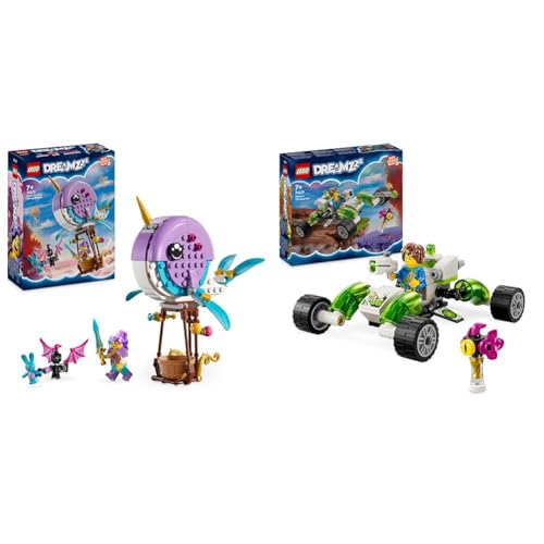 LEGO DREAMZzz Izzies Narwal-Heißluftballon, Meerestiere-Spielzeug & DREAMZzz Mateos Geländeflitzer, Baue Strandbuggy oder Quadrokopter LEGO DREAMZzz Izzies Narwal-Heißluftballon, Meerestiere-Spielzeug & DREAMZzz Mateos Geländeflitzer, Baue Strandbuggy oder Quadrokopter von LEGO