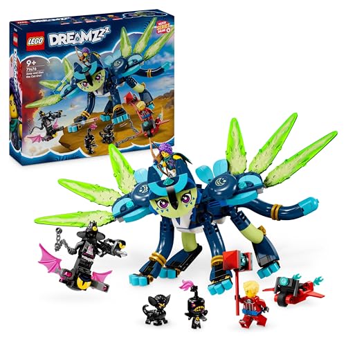 LEGO DREAMZzz 2-in-1 Zoey und die Katzeneule Zian, Actionfiguren-Set mit Spielzeug-Katze für Kinder, Enthält baubares Fabelwesen, Figure und Nachtjäger, Geschenk für Kinder ab 9 Jahren 71476 LEGO DREAMZzz 2-in-1 Zoey und die Katzeneule Zian, Actionfiguren-Set mit Spielzeug-Katze für Kinder, Enthält baubares Fabelwesen, Figure und Nachtjäger, Geschenk für Kinder ab 9 Jahren 71476 von LEGO