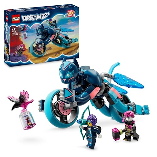 LEGO DREAMZzz 2-in-1 Zoeys Katzenmotorrad, Geschenk für Kinder ab 7 Jahren, Tierfigur zum Umbauen, Spielzeugmotorrad, Fantasy-Spielset für Jungen und Mädchen 71479 LEGO DREAMZzz 2-in-1 Zoeys Katzenmotorrad, Geschenk für Kinder ab 7 Jahren, Tierfigur zum Umbauen, Spielzeugmotorrad, Fantasy-Spielset für Jungen und Mädchen 71479 von LEGO