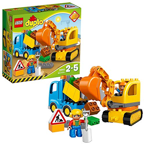 LEGO DUPLO 10812 - Bagger & Lastwagen | Kleinkind Spielzeug ab 2 Jahren von LEGO