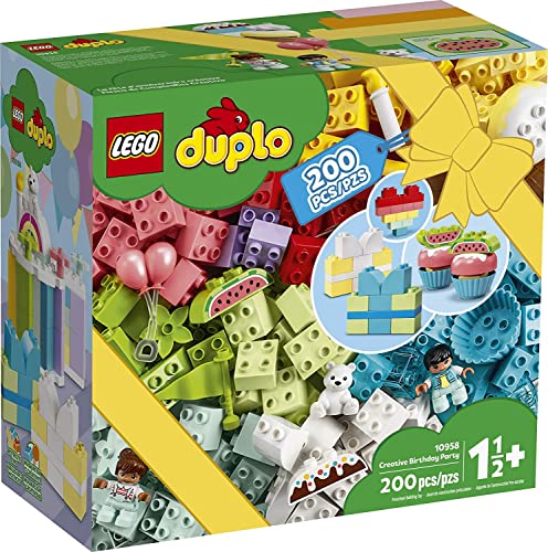 LEGO DUPLO Classic Creative Birthday Party 10958 Imaginative Building Fun for Toddlers; Creative Toy Gift for Kids, New 2021 (200 Pieces) von LEGO