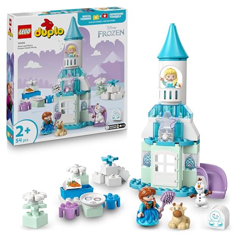 LEGO DUPLO │ Disney Annas und Elsas Party im Eispalast – Frozen Spielset mit ELSA-Figur, Lichtstein & Zubehör – Feinmotorik-Spielzeug ab 2 Jahren – Mini-Figuren für Kleinkinder – 10455 LEGO DUPLO │ Disney Annas und Elsas Party im Eispalast – Frozen Spielset mit ELSA-Figur, Lichtstein & Zubehör – Feinmotorik-Spielzeug ab 2 Jahren – Mini-Figuren für Kleinkinder – 10455 von LEGO