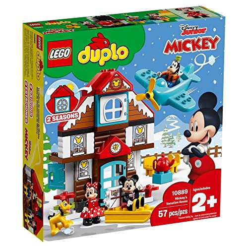LEGO DUPLO Disney Mickey's Vacation House 10889 Toy House Building Set for Toddlers with Minnie Mouse, Goofy, Pluto and Mickey Mouse Figures (57 Pieces) von LEGO