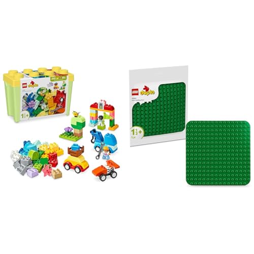 LEGO DUPLO Klassische Autos und Lkw Bausatz + Grüne Bauplatte Lernspielzeuge für Kleinkinder 10439 + 10460 LEGO DUPLO Klassische Autos und Lkw Bausatz + Grüne Bauplatte Lernspielzeuge für Kleinkinder 10439 + 10460 von LEGO