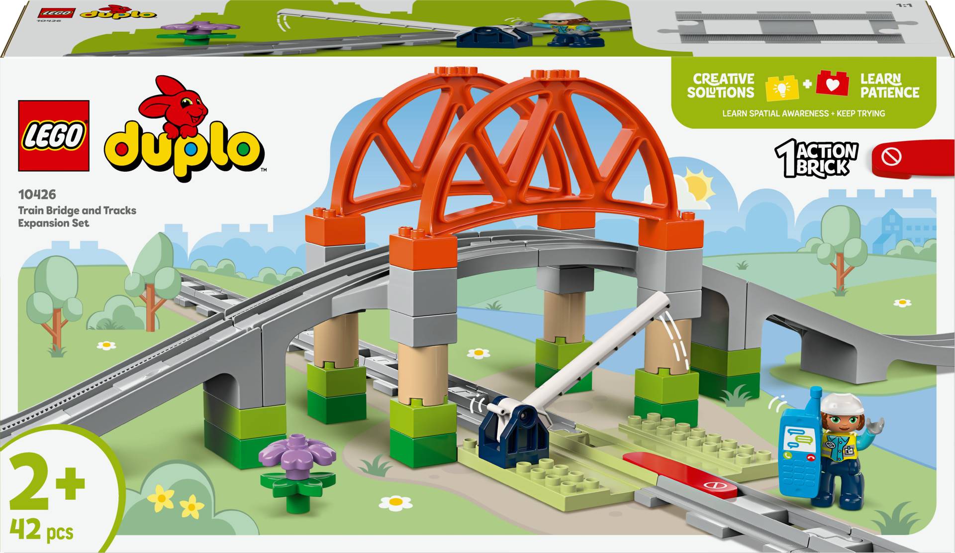 LEGO DUPLO Town 10426 Eisenbahnbrücke und Schienen – Erweiterungsset LEGO DUPLO Town 10426 Eisenbahnbrücke und Schienen – Erweiterungsset von LEGO