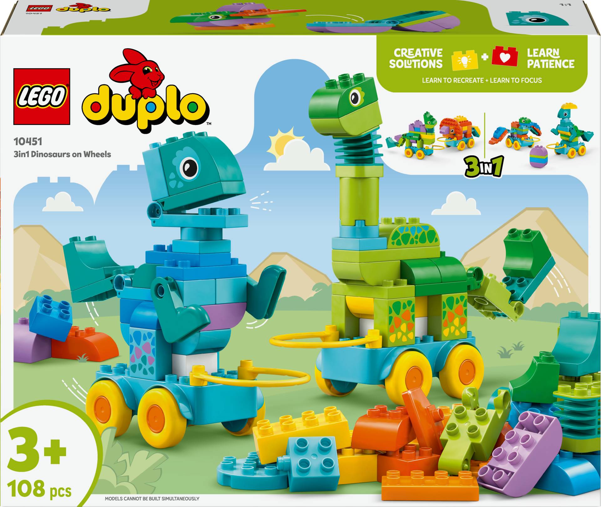LEGO DUPLO Town 10451 Dinos auf Rädern 3-in-1-Set LEGO DUPLO Town 10451 Dinos auf Rädern 3-in-1-Set von LEGO