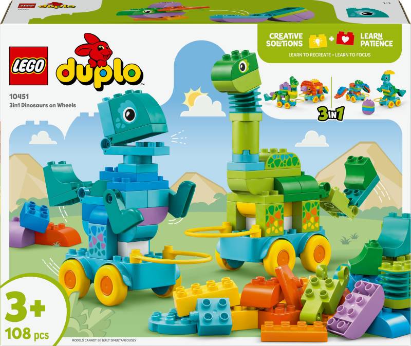LEGO DUPLO Town 10451 Dinos auf Rädern 3-in-1-Set von LEGO