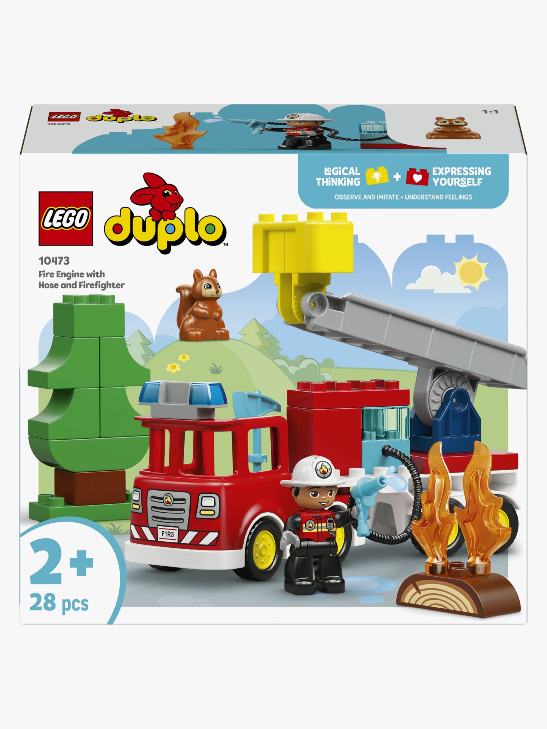 LEGO DUPLO Town 10473 Löschauto mit Schlauch und Feuerwehrmann von LEGO