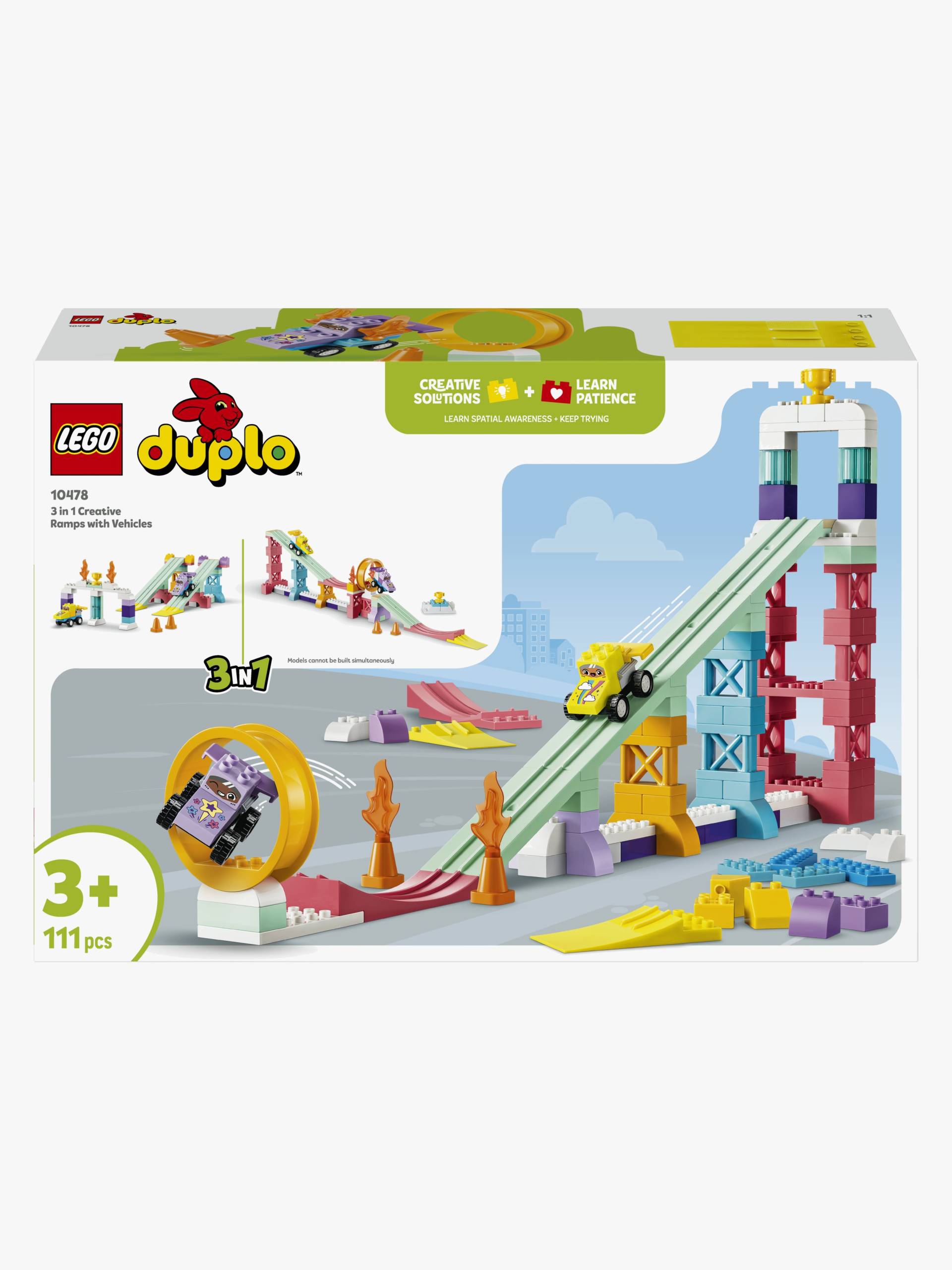 LEGO DUPLO Town 10478 Kreative Sprungschanzen mit kleinen Flitzern 3-in-1-Set von LEGO
