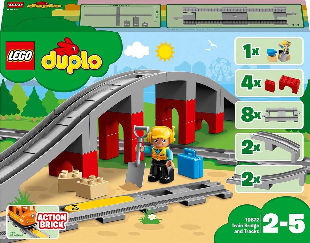 LEGO DUPLO Town 10872 Eisenbahnbrücke und Schienen von LEGO