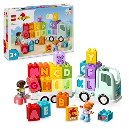 LEGO DUPLO Town ABC-Lastwagen, Lernspielzeug für Kleinkinder ab 2 Jahren, ABC-LKW-Spielzeug mit Anhänger und Buchstaben-Steinen, plus Figuren eines Jungen und eines Mädchens, Geschenk für Kinder 10421 LEGO DUPLO Town ABC-Lastwagen, Lernspielzeug für Kleinkinder ab 2 Jahren, ABC-LKW-Spielzeug mit Anhänger und Buchstaben-Steinen, plus Figuren eines Jungen und eines Mädchens, Geschenk für Kinder 10421 von LEGO