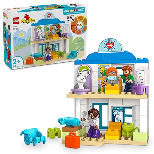 LEGO DUPLO Town Erster Arztbesuch, Bauspielzeug, Spielset zur Förderung der Feinmotorik, Geschenk für Kleinkinder ab 2 Jahren, Lernspielzeug, Rollenspiele im Krankenhaus 10449 LEGO DUPLO Town Erster Arztbesuch, Bauspielzeug, Spielset zur Förderung der Feinmotorik, Geschenk für Kleinkinder ab 2 Jahren, Lernspielzeug, Rollenspiele im Krankenhaus 10449 von LEGO