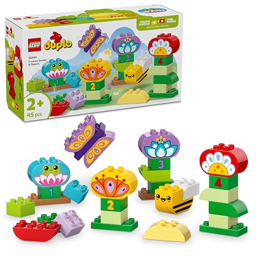LEGO DUPLO Town Kreativer Blumengarten, Stapelspielzeug, lässt Kleinkinder ab 2 Jahren fantasievoll Spielen, Bauset zur Förderung der Fingerfertigkeit, Lernspielzeug für Vorschulkinder 10444 LEGO DUPLO Town Kreativer Blumengarten, Stapelspielzeug, lässt Kleinkinder ab 2 Jahren fantasievoll Spielen, Bauset zur Förderung der Fingerfertigkeit, Lernspielzeug für Vorschulkinder 10444 von LEGO